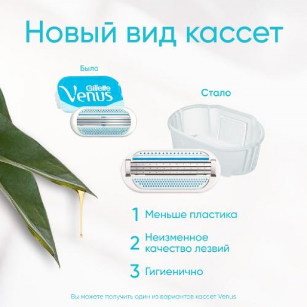 Сменные кассеты для бритья Gillette Venus Smooth, 2 шт