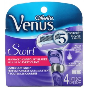 Сменные кассеты для бритвы Gillette Venus Swirl, 4 шт