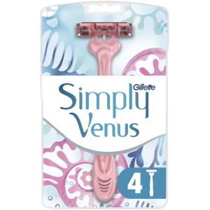 Станок для бритья одноразовый женский Gillette Simply Venus 3, 4 шт