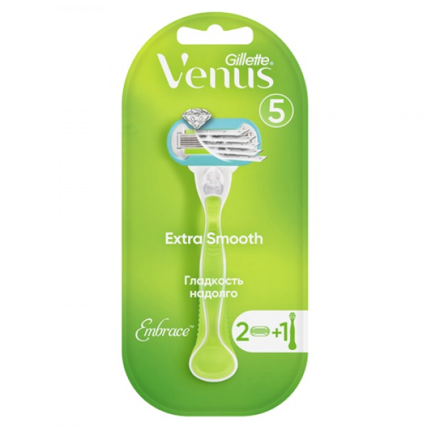 Женская бритва Gillette Venus Extra Smooth Embrace + 2 кассеты