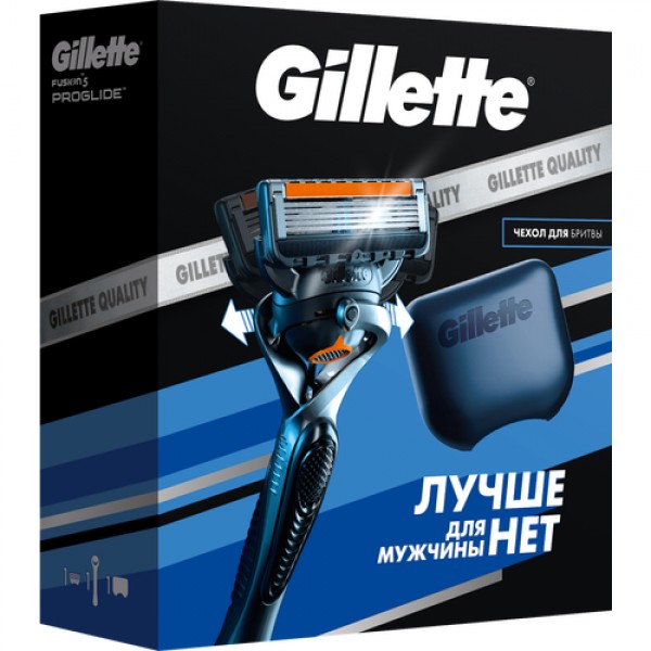 Подарочный набор Gillette Fusion ProGlide Flexball с 1 сменной кассетой и чехлом для бритвы