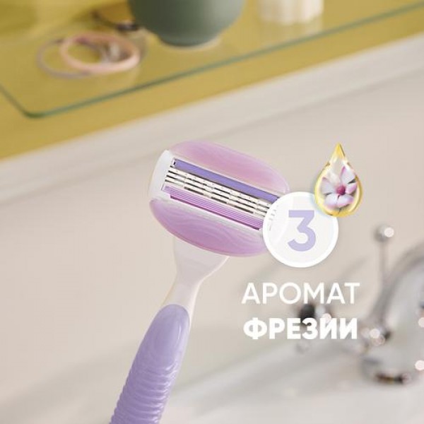 Подарочный набор Gillette Venus ComfortGlide Brz с 2 кассетами и шампунем PANTENE Aqua Light