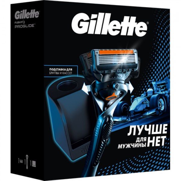 Подарочный набор Gillette Fusion ProGlide Flexball с 1 сменной кассетой и станцией для кассет