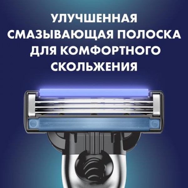 Подарочный набор Gillette Mach3 Бритва с 1 сменной кассетой + подставка для кассет