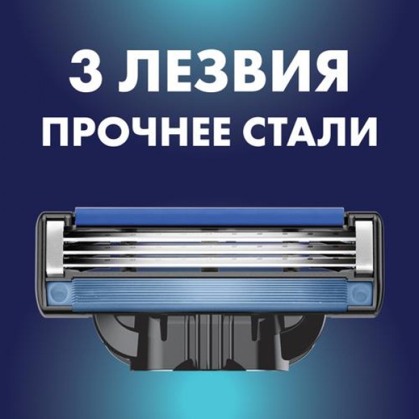 Подарочный набор Gillette Mach3 Бритва с 1 сменной кассетой + подставка для кассет