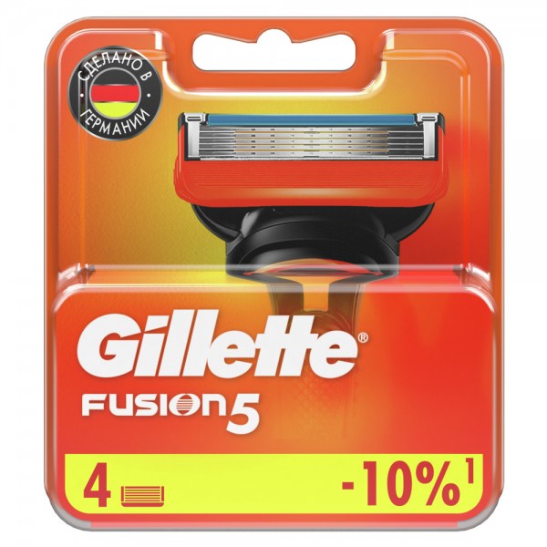 Сменные кассеты для бритья Gillette Fusion5, 4 шт