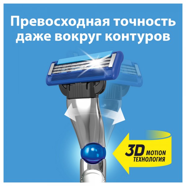 Сменные кассеты для бритья Gillette Mach3 Turbo 3D, 8 шт