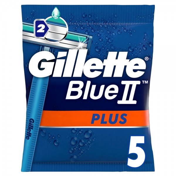Одноразовый бритвенный станок BlueII Plus, 5 шт