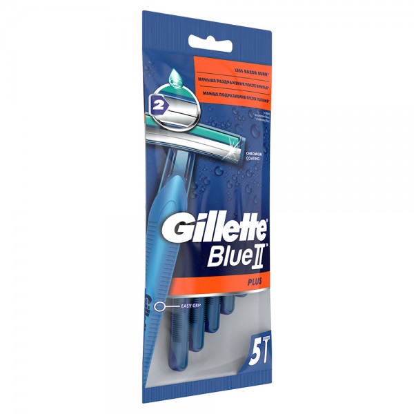Одноразовый бритвенный станок BlueII Plus, 5 шт